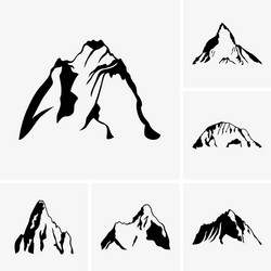 mountains vector image