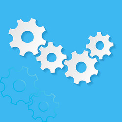 gear wheels vector image