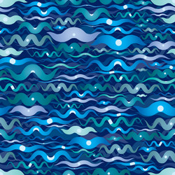 dark wave seamless pattern vector image