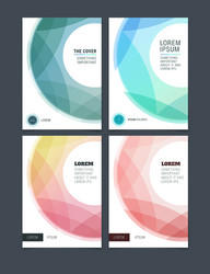 business set brochure template layout vector image