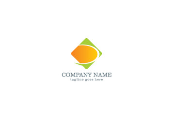 square loop business company logo vector image