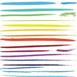 multi colored paint art brushes vector image