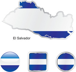 el salvador vector image