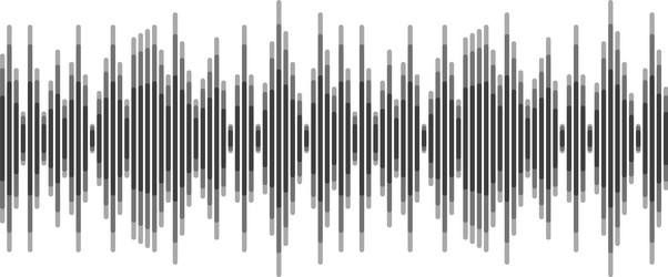 abstract sound wave visualization with vertical vector image