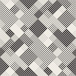 set 50 halftone circles grids invert vector image