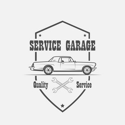 car service labels vector image