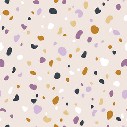 neutral and purple abstract terrazzo texture vector image