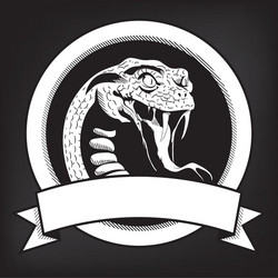 snake emblem vector image