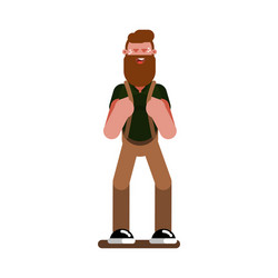 man sketch standing vector image