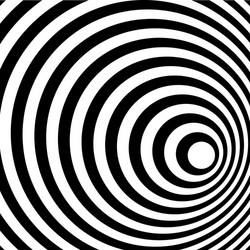 abstract ring spiral black and white pattern vector image