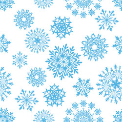 snowflakes background vector image