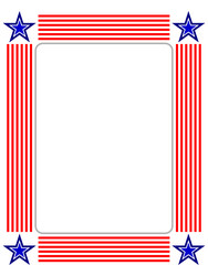 usa flag symbols patriotic frame vector image