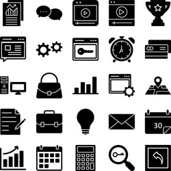 web and seo icons set every single icon ca vector image