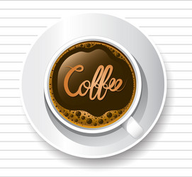 coffee cup vector image