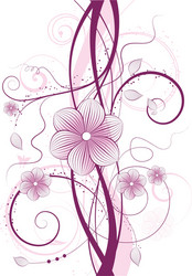 floral background vector image