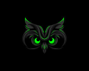 amazing owl logo vector image