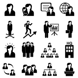 business women icons vector