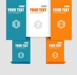 text boxes infographics options banner vector image