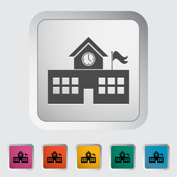 school building vector image