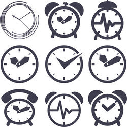 clock set vector image