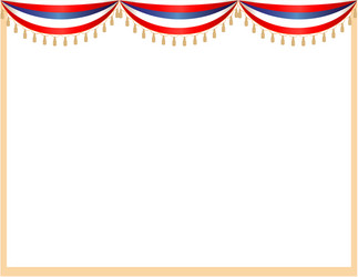 usa flag holiday frame design template vector image