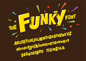 fun font vector image