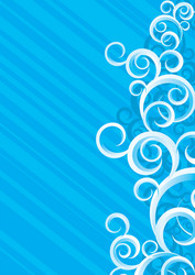 curled background vector image