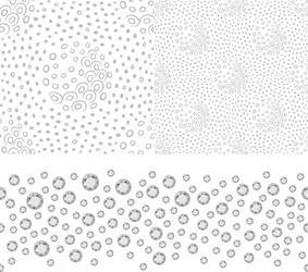 grey white seamless background set vector image