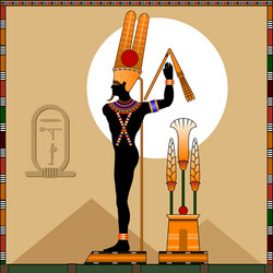 religion ancient egypt god min vector image