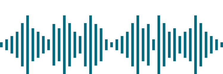 sound wave logo icon vector image