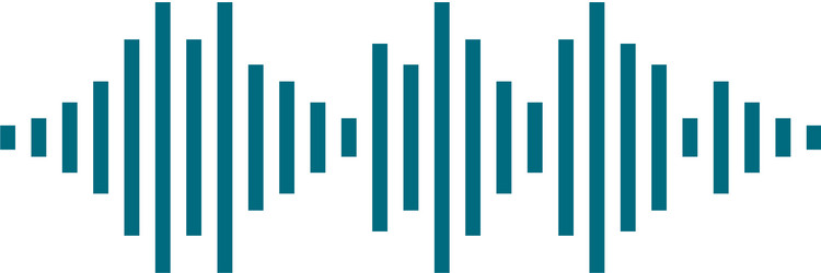 sound wave logo icon vector image