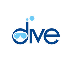 diving sign vector image