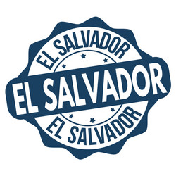 el salvador grunge rubber stamp vector image