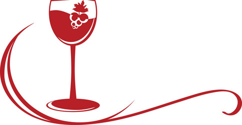 wine emblem vector image