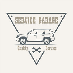 car service labels vector image