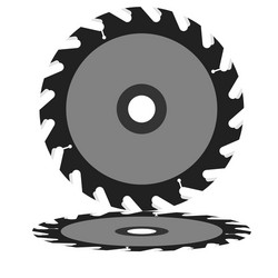 circular saw blade vector image