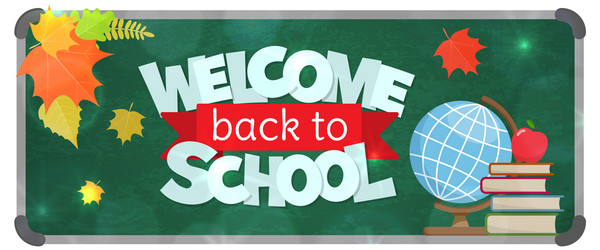 back to school banner vector image