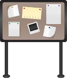 bulletin board vector image