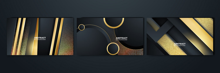 Black and gold abstract background vector