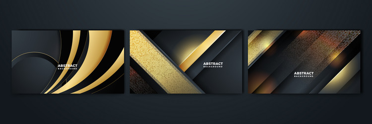 Black and gold abstract background vector