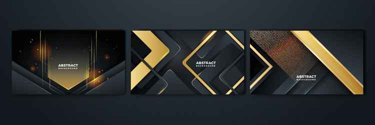 Black and gold abstract background vector