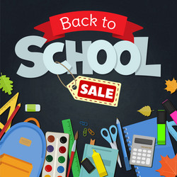 back to school sale vector image