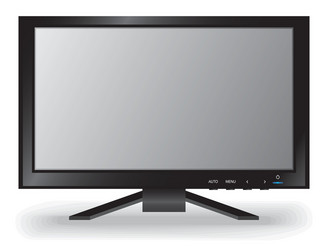 lcd monitor vector image