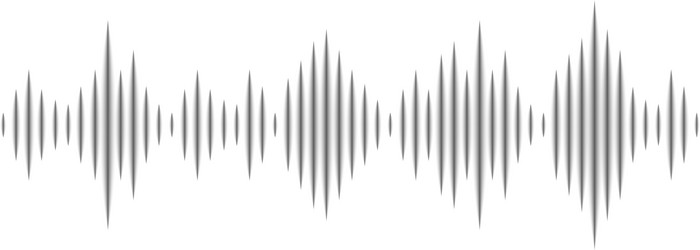 gray sound waves are visualizing digital voice vector image