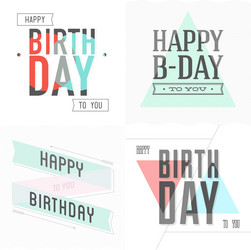 happy birthday card vector image