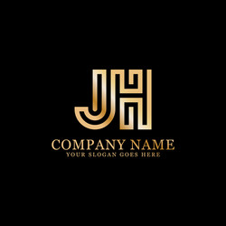 jh monogram logo inspirations letters vector image