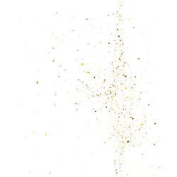 Golden glitter shine texture on a white background vector