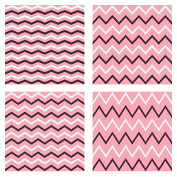 tile seamless pattern zig zag set vector image