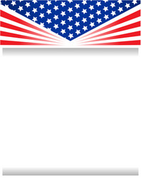 usa flag frame poster vector image