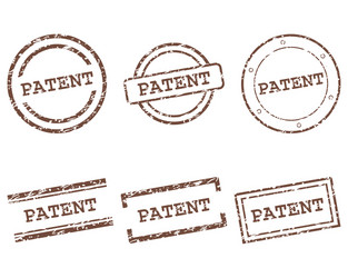 patent stamps vector image